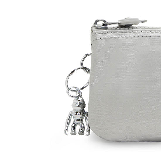 Kipling Creativity Small Metallic Pouch Väska Silver | SE 1106PJ